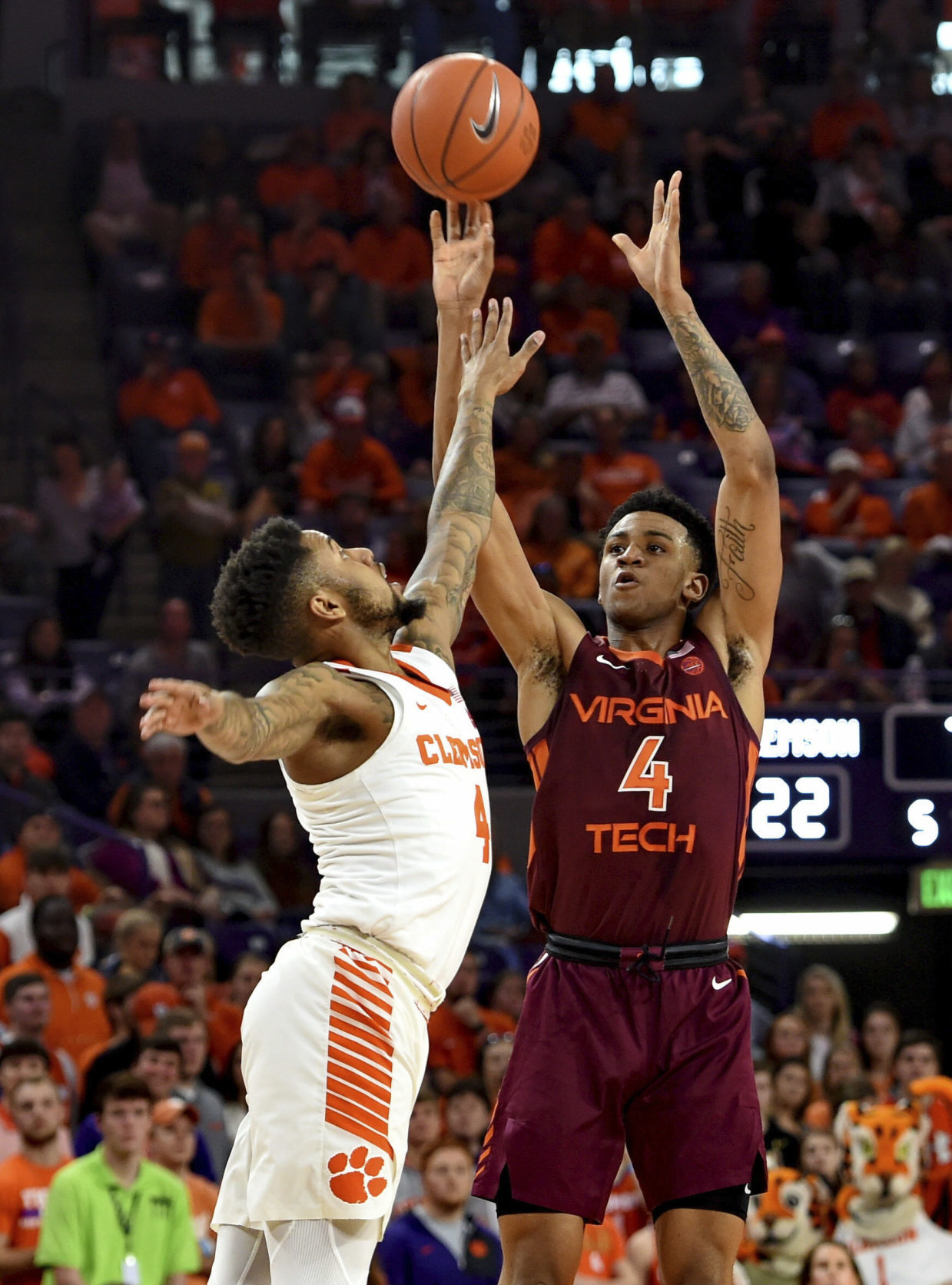 Virginia Tech Clemson Basketball